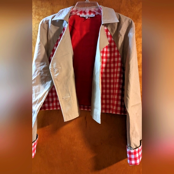 Short Plaid Blazer - Picture 5 of 6